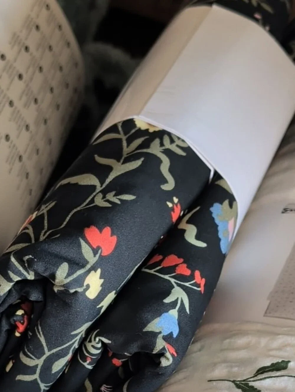 Floral Black Bedding Set